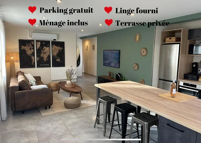 Maison Calme Avec Terrasse-Garage Centre Ville D